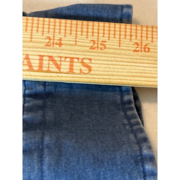 Lands End Mens Denim Button-Down Shirt 15 1/2 Collar Size 34 Sleeve - Picture 9 of 13